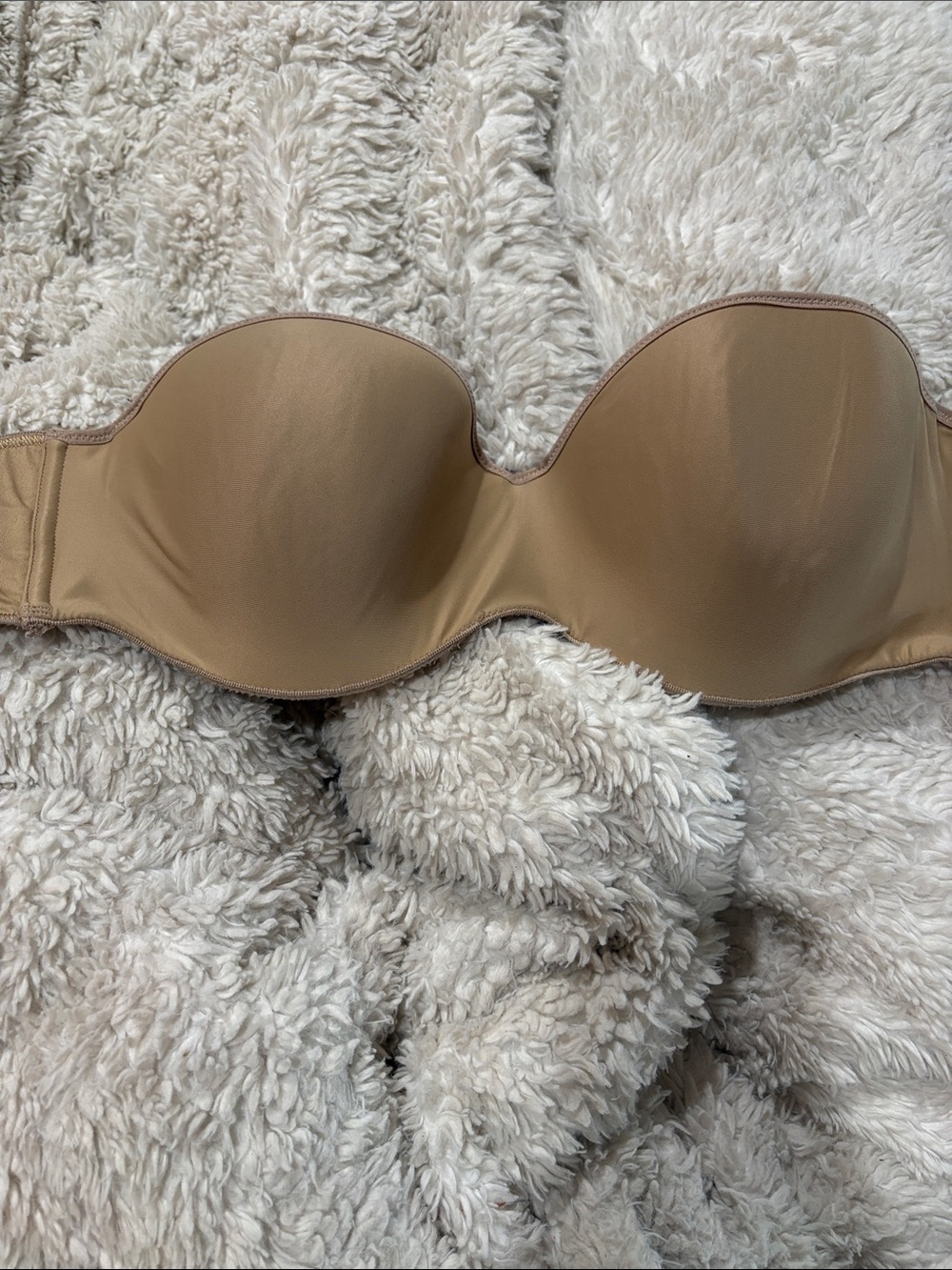 MT Strapless Bandeau Bra in Nude Tan